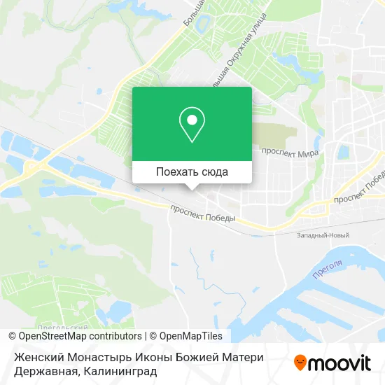 Карта Женский Монастырь Иконы Божией Матери Державная