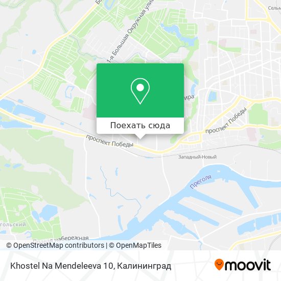 Карта Khostel Na Mendeleeva 10
