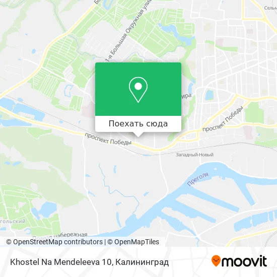 Карта Khostel Na Mendeleeva 10