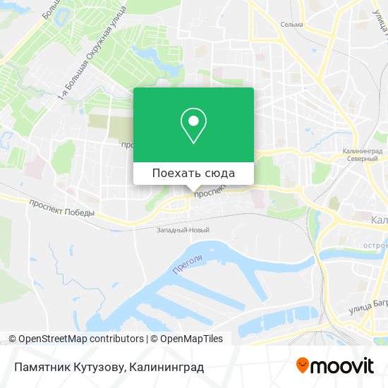 Карта Памятник Кутузову
