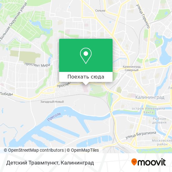 Карта Детский Травмпункт