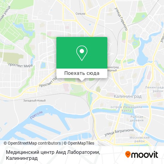 Карта Медицинский центр Амд Лаборатории