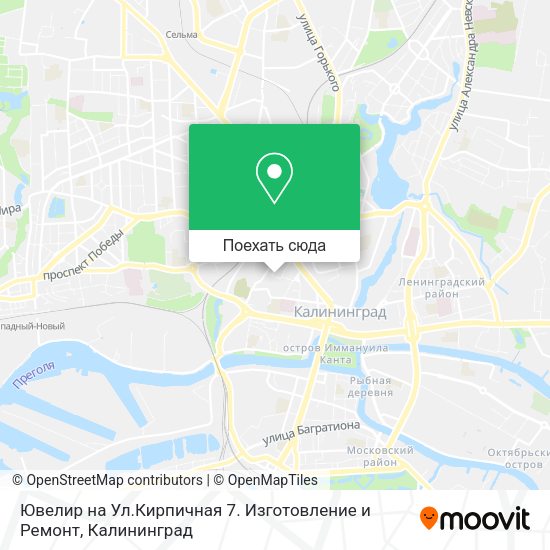 Карта Ювелир на Ул.Кирпичная 7. Изготовление и Ремонт