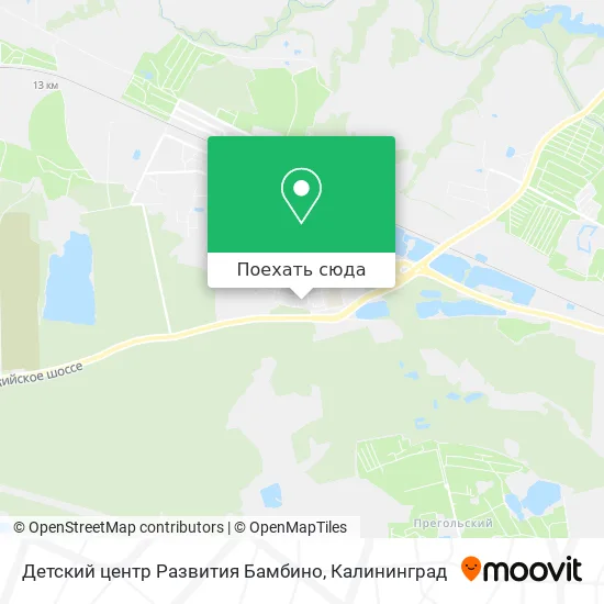 Карта Детский центр Развития Бамбино
