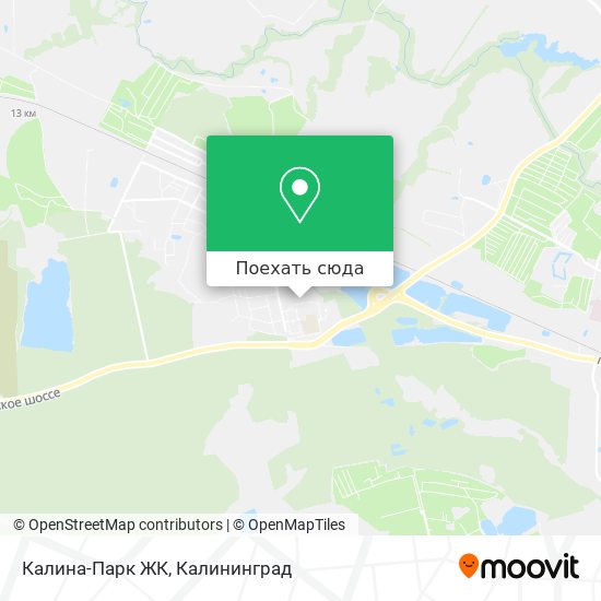 Карта Калина-Парк ЖК