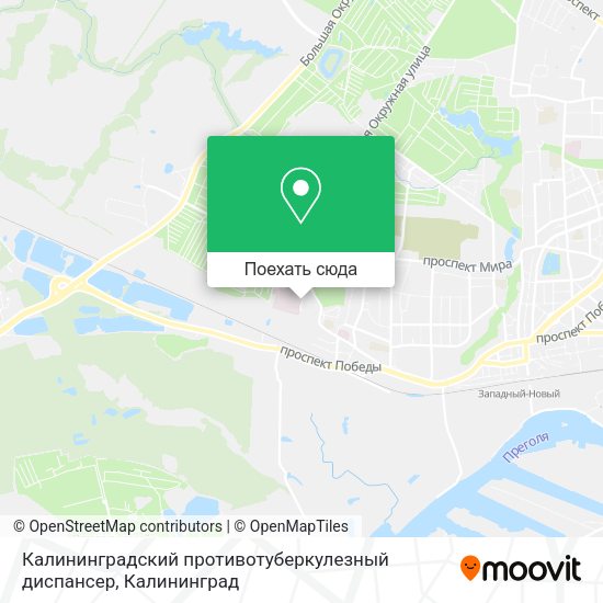 Карта Калининградский противотуберкулезный диспансер