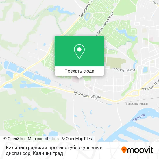 Карта Калининградский противотуберкулезный диспансер