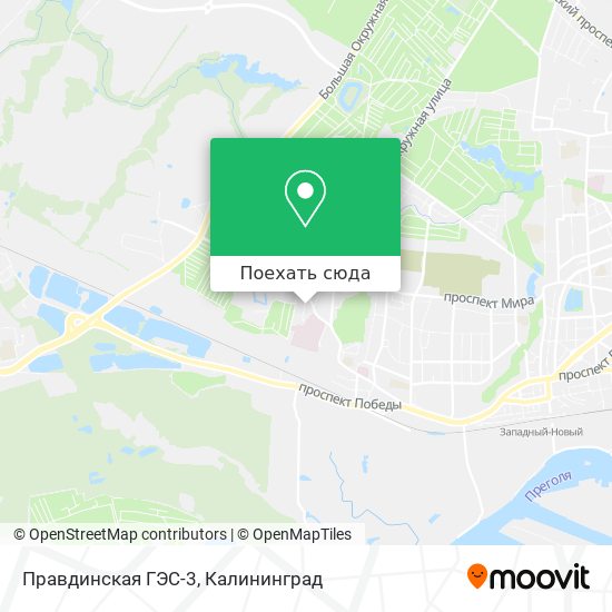 Карта Правдинская ГЭС-3