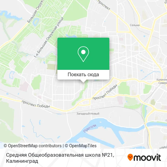 Карта Средняя Общеобразовательная школа №21