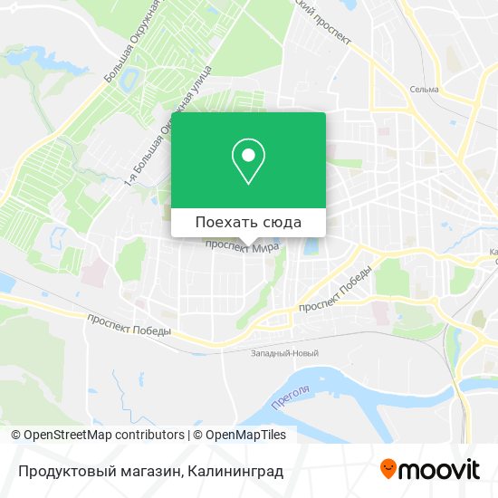 Карта Продуктовый магазин