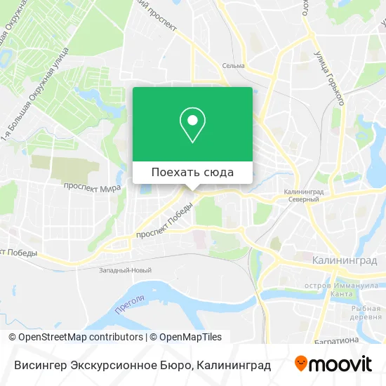 Карта Висингер Экскурсионное Бюро