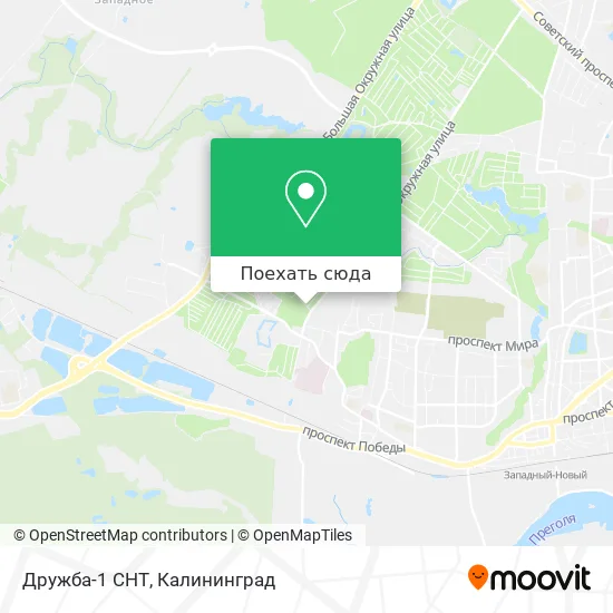 Карта Дружба-1 СНТ