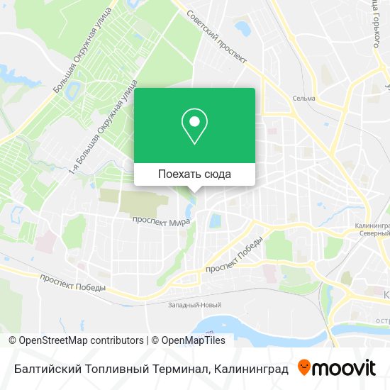 Карта Балтийский Топливный Терминал