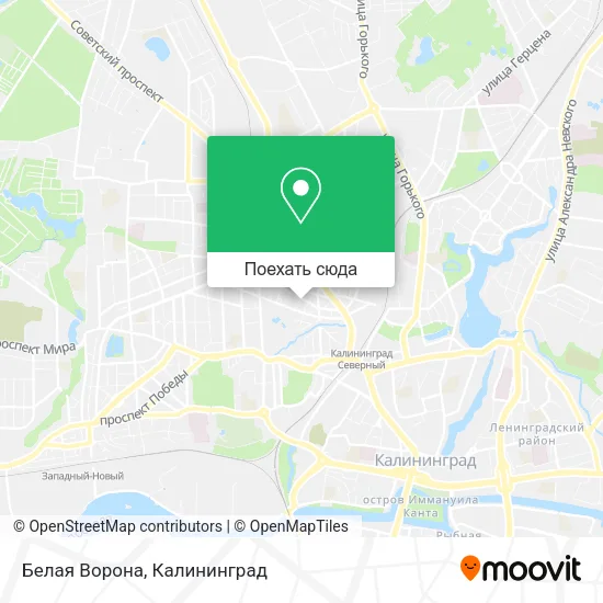 Карта Белая Ворона