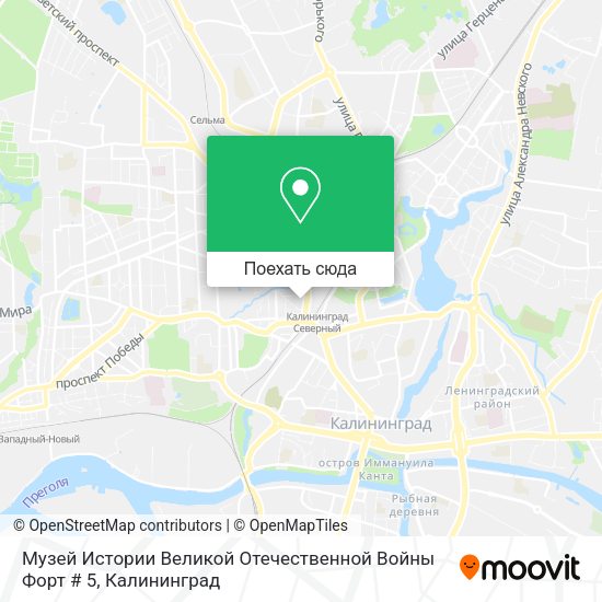Карта Музей Истории Великой Отечественной Войны Форт # 5