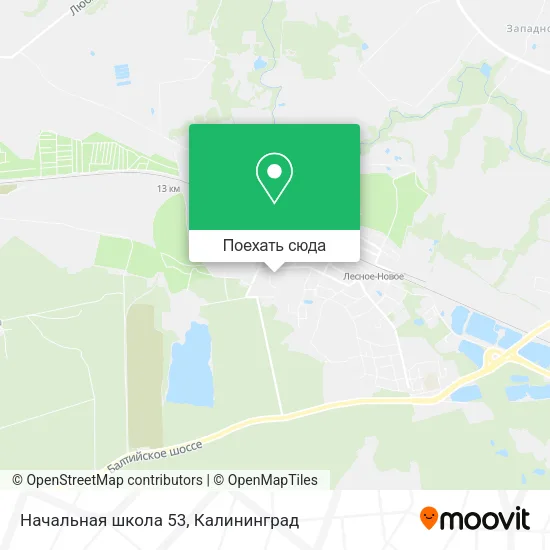 Карта Начальная школа 53