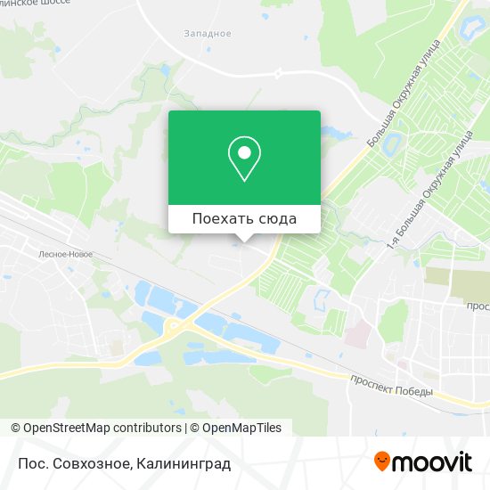 Карта Пос. Совхозное