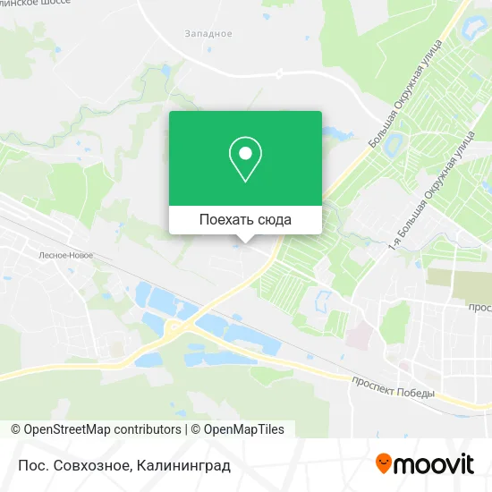 Карта Пос. Совхозное