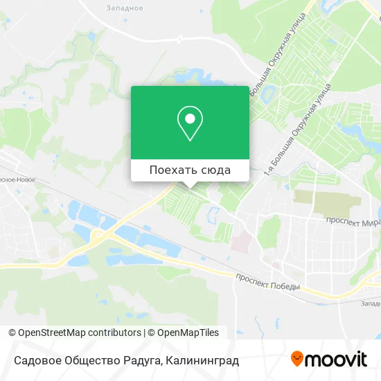 Карта Садовое Общество Радуга