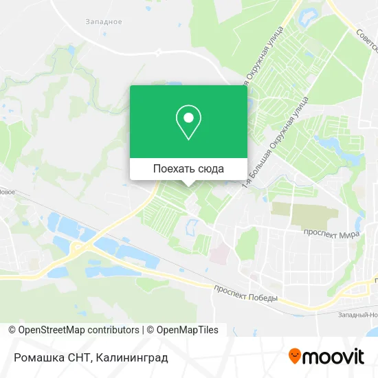 Карта Ромашка СНТ