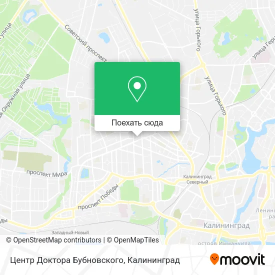 Карта Центр Доктора Бубновского