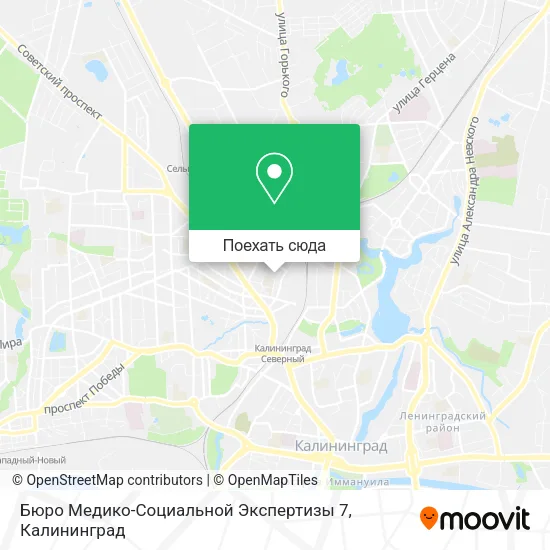 Карта Бюро Медико-Социальной Экспертизы 7