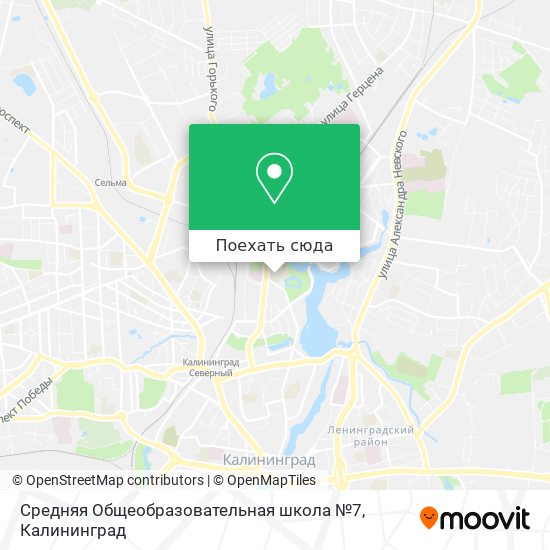 Карта Средняя Общеобразовательная школа №7