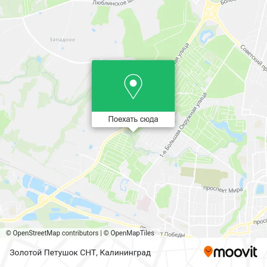 Карта Золотой Петушок СНТ