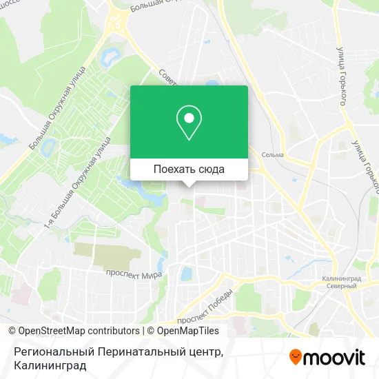 Карта Региональный Перинатальный центр