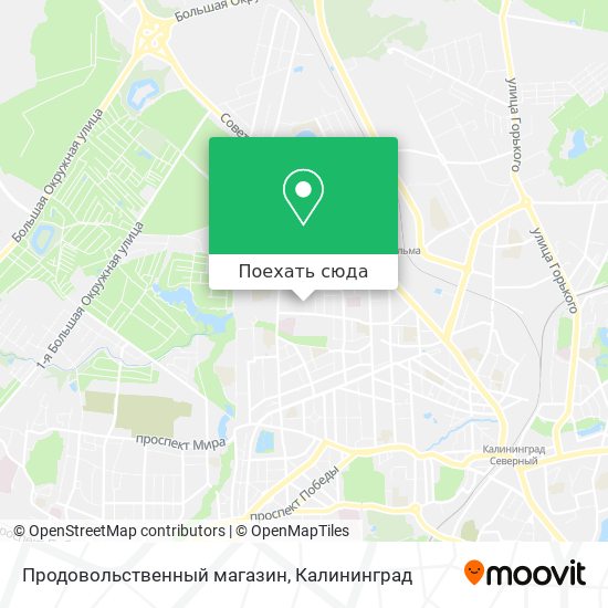 Карта Продовольственный магазин