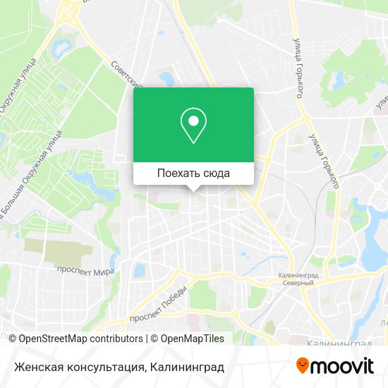 Карта Женская консультация
