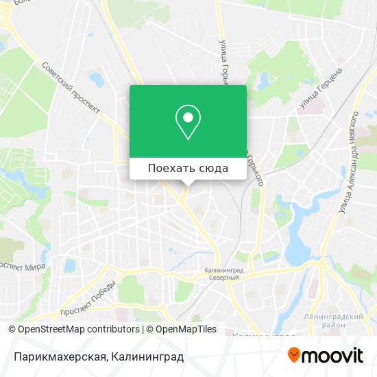 Карта Парикмахерская
