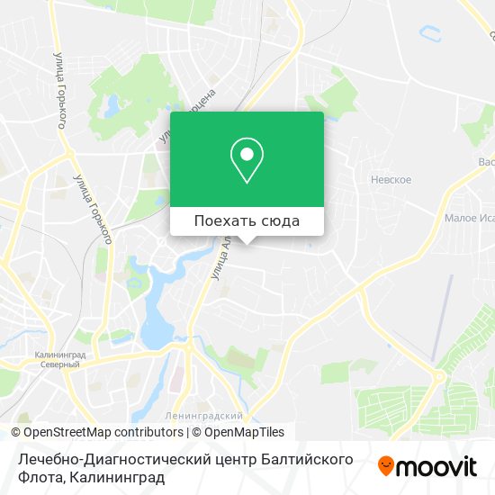 Карта Лечебно-Диагностический центр Балтийского Флота