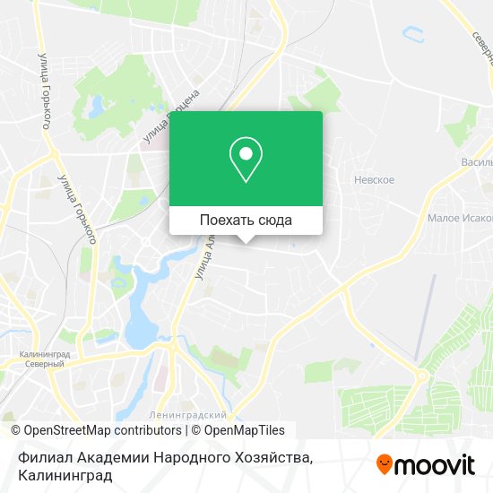 Карта Филиал Академии Народного Хозяйства