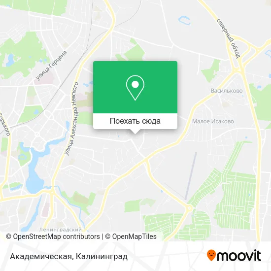 Карта Академическая
