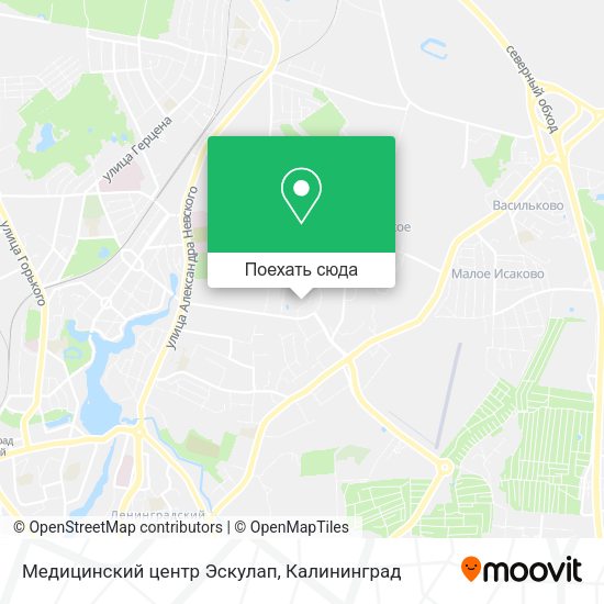 Карта Медицинский центр Эскулап