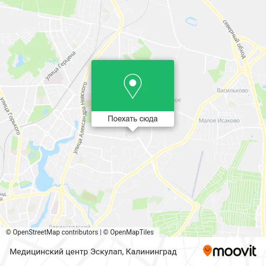 Карта Медицинский центр Эскулап