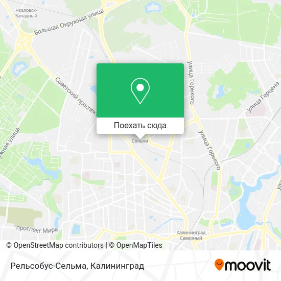 Карта Рельсобус-Сельма