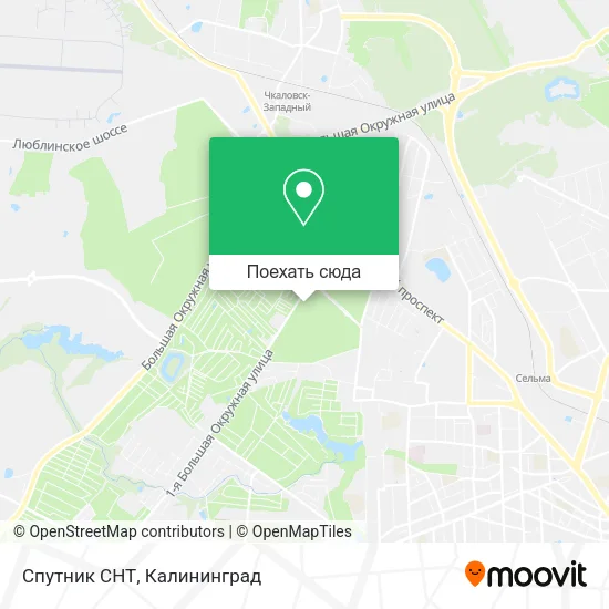 Карта Спутник СНТ