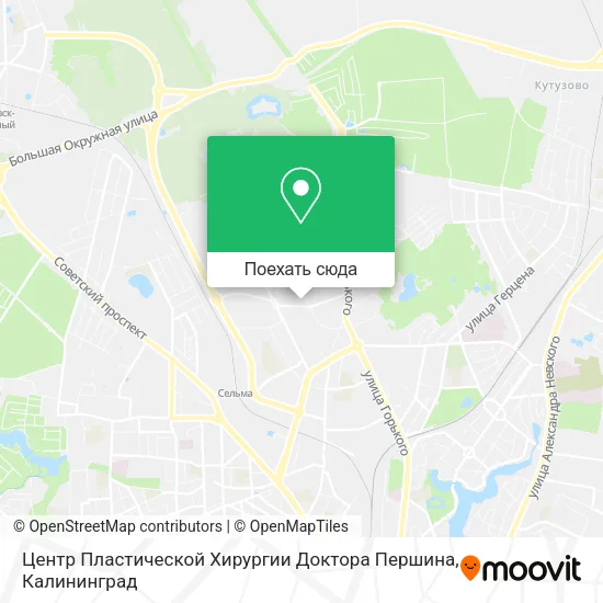Карта Центр Пластической Хирургии Доктора Першина