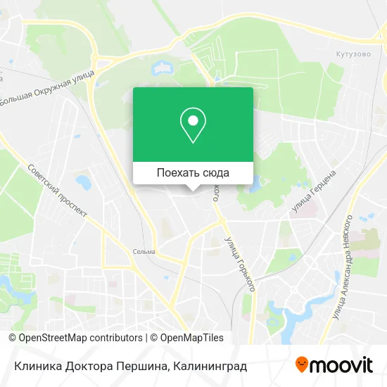 Карта Клиника Доктора Першина