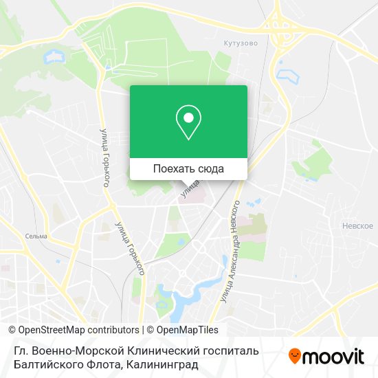 Карта Гл. Военно-Морской Клинический госпиталь Балтийского Флота