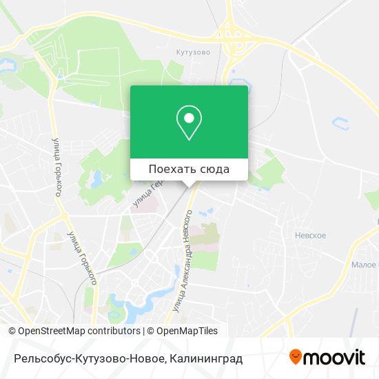 Карта Рельсобус-Кутузово-Новое