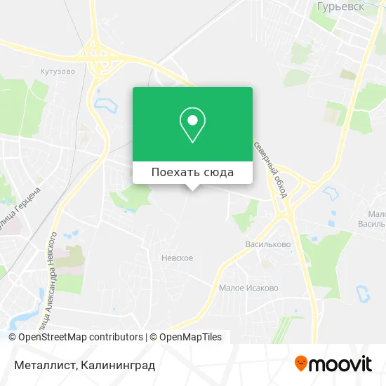 Карта Металлист