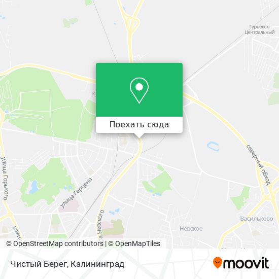 Карта Чистый Берег
