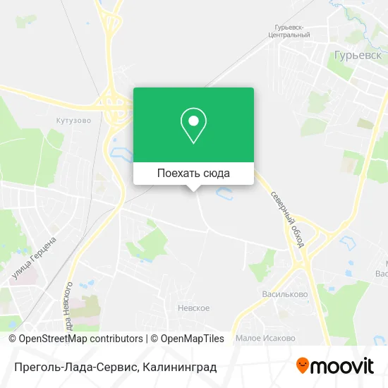 Карта Преголь-Лада-Сервис