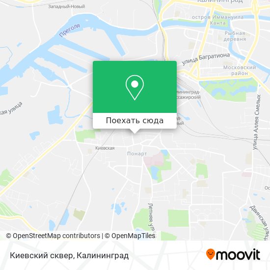 Карта Киевский сквер