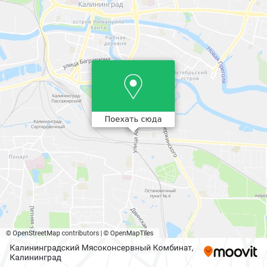 Карта Калининградский Мясоконсервный Комбинат