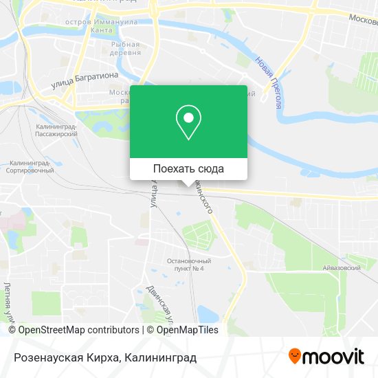 Карта Розенауская Кирха