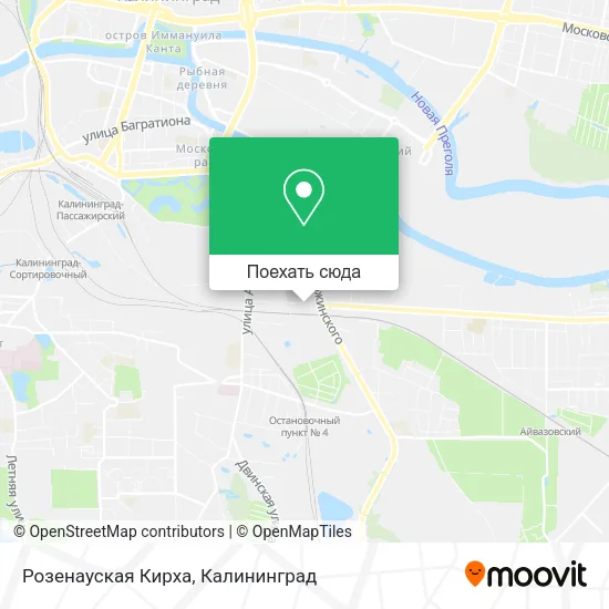 Карта Розенауская Кирха